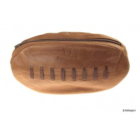 Bolsa Fiamma di Re “Rugby Ball“ en piel para 1 pipa, tobacco y accessorios