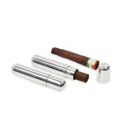 Arfasatti - Firenze - Silver cigar case for half-toscano cigars