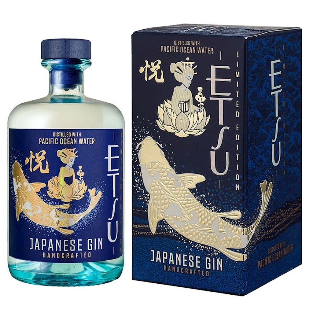 Gin Etsu Pacific Ocean Water Distilled Handcrafted Limited Edition - 45%vol - 70cl