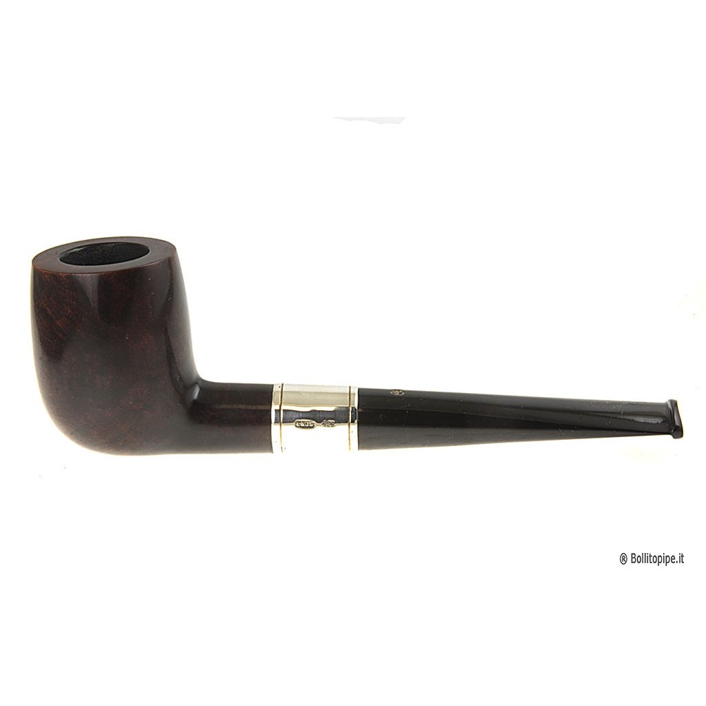 Estate pipe: Ferndown-Les Wood with silver band - 9mm filter