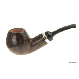 Fiamma di Re - 1 Crown ♕ By And with silver band - Reverse Calabash - Bent Apple