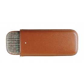 The White Spot Cigar Case - Black and Grey 