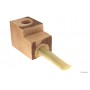 Bruyère troué avec tuyau plein en acrylique “corne“ pour pipes droites