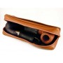 Arcadia leather pouch for 2 pipes, tobacco and accessories - Clear