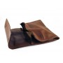 Castello leather pouch for 2 pipes, tobacco and accessories - Brown