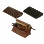Leather tobacco pouch “big box with 2 buttons“