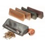 Leather pouch for pipe, tobacco and accessories, “3 Zip“