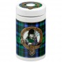 Jarros porta tabaco de cerámica - tartán escocés color verde