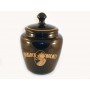 S.Holmes Ceramic Tobacco jar - dark brown