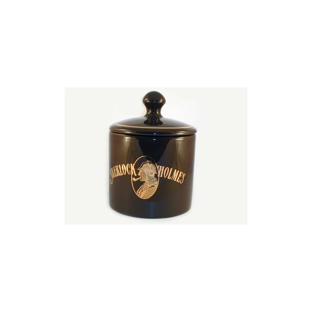 Pot en céramique S.Holmes cylindrique - obscurité marron