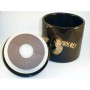 Cylindrical S.Holmes Ceramic Tobacco jar - dark brown
