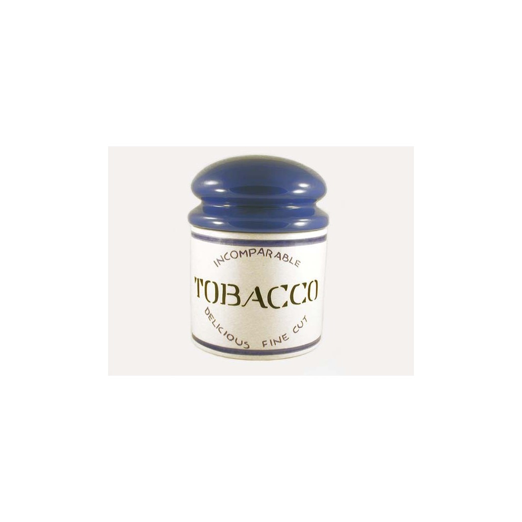 Vaso porta tabacco Savinello “Kilo“ in ceramica - Blu