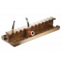 Walnut pipe stand for 24 pipes