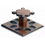 Palisandre pipe stand “Square“ for 8 pipes