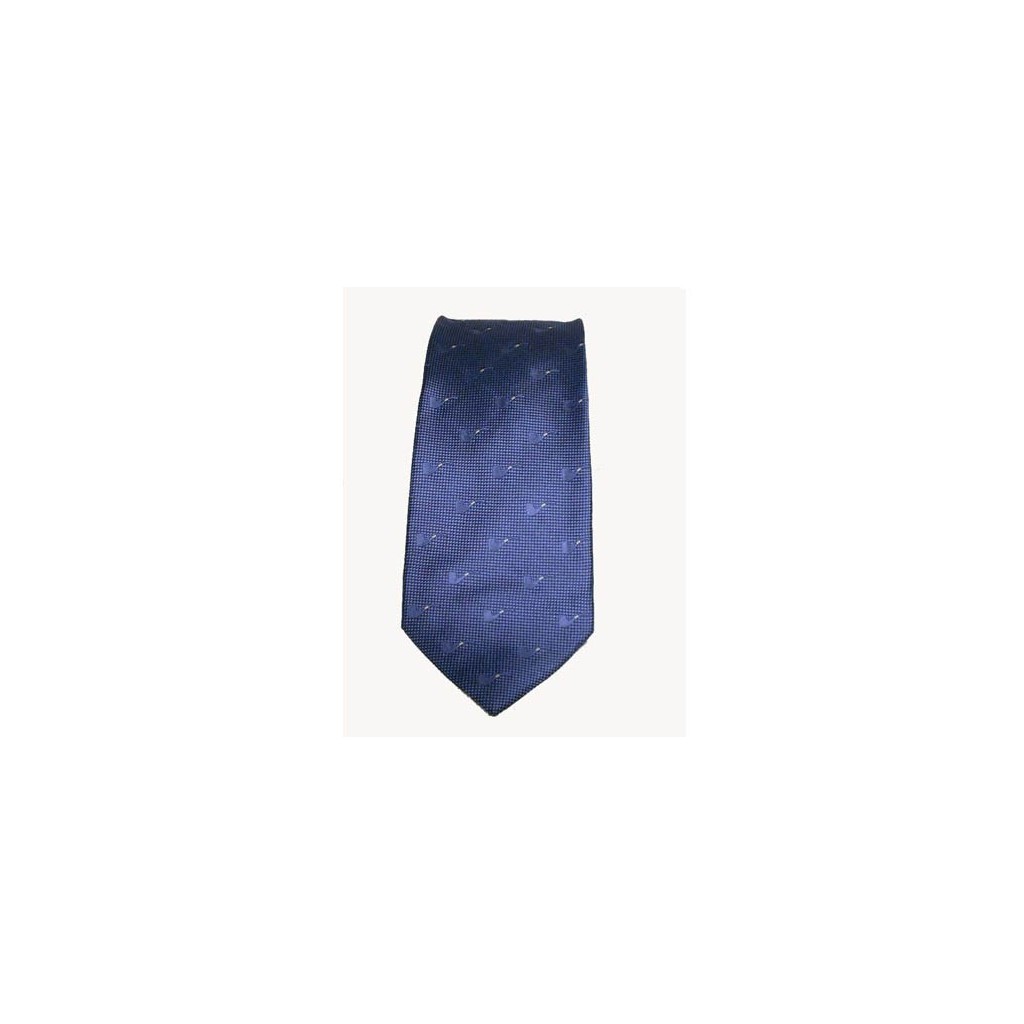 Corbata de seda 100% - Azul de Aviación
