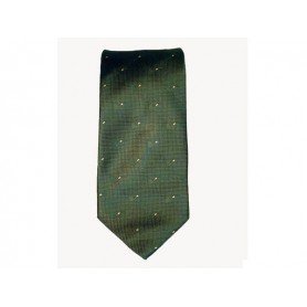 Castello Tie 100% Silk - Dark green