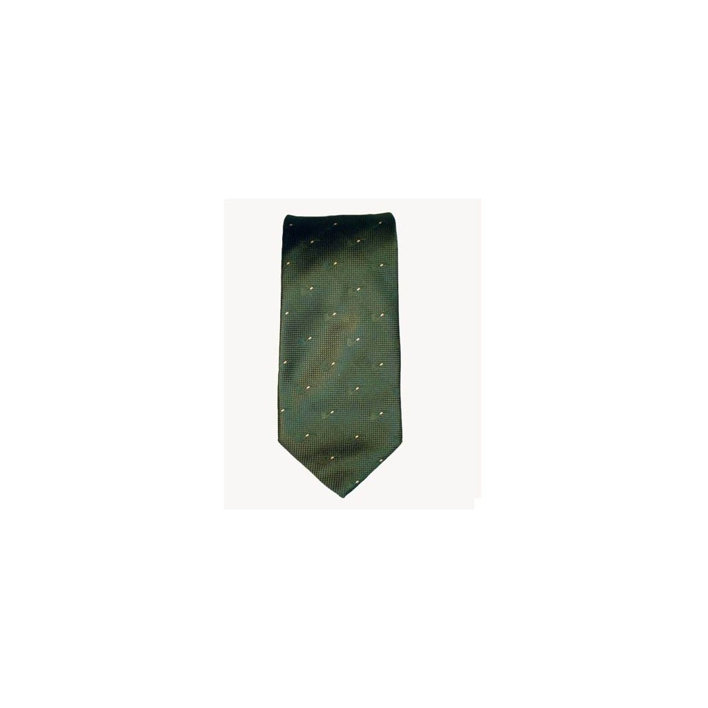Cravatta Castello 100% Seta - Verdone con pipe tono su tono