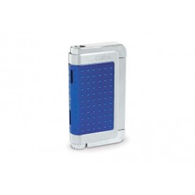 Colibri Jetflame Lighter Abyss - metallic blue and polished chrome finish