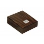 Shaped humidor in Elm polished with tray and digital higro