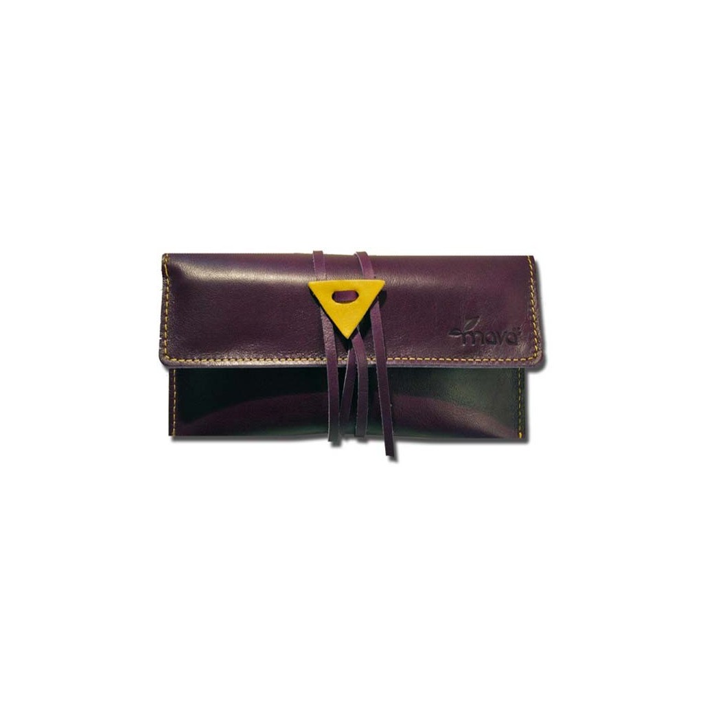 Leather tobacco pouch Mava - Purple Haze