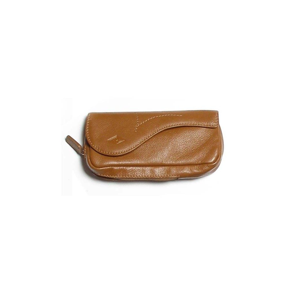 MPB Ox leather pouch for pipe, tobacco and accessories - Havana