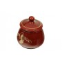 S.Holmes Ceramic Tobacco jar - bordeaux