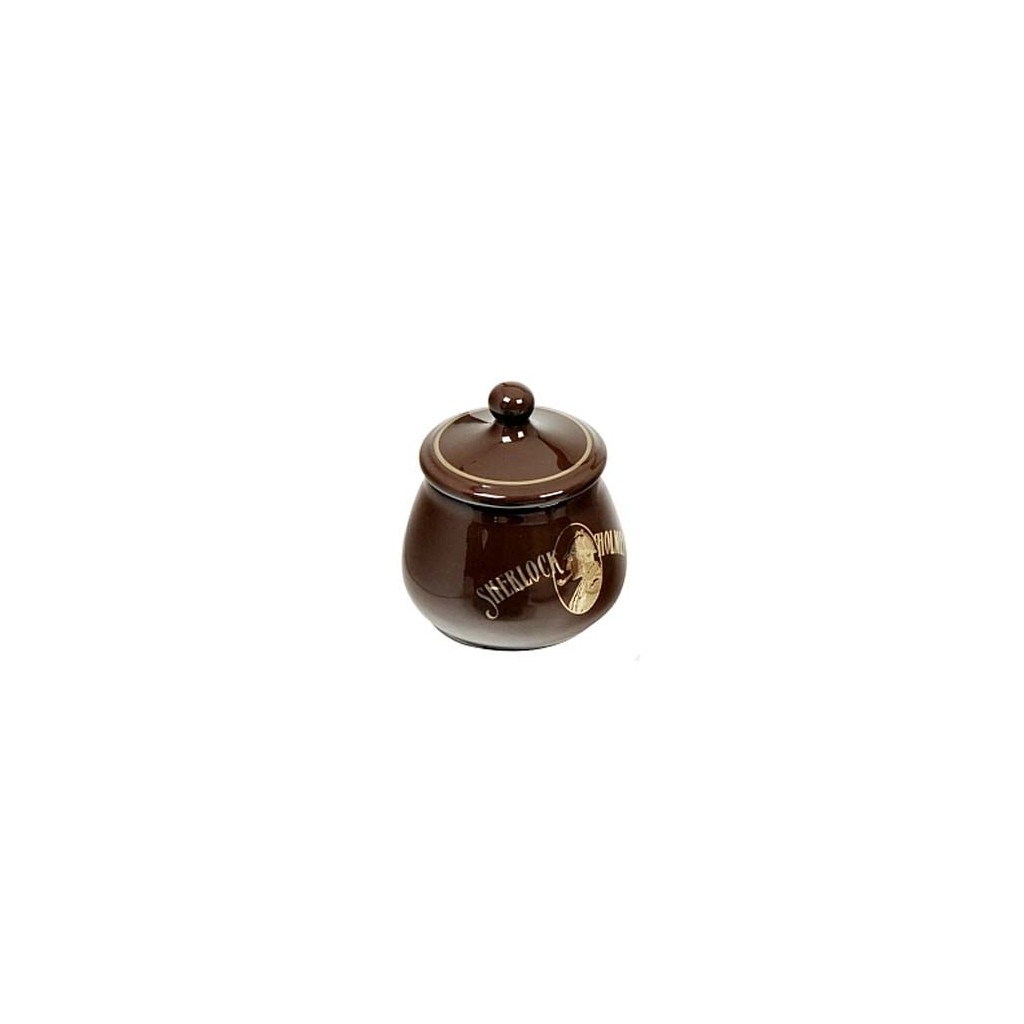 S.Holmes Ceramic Tobacco jar - Brown