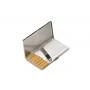 Slim Lady cigarette case silver plate - barley & lines