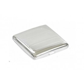 Double cigarette case 1 row chrome plated - linee & bands