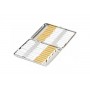Double cigarette case chrome plated - lines and oval panel