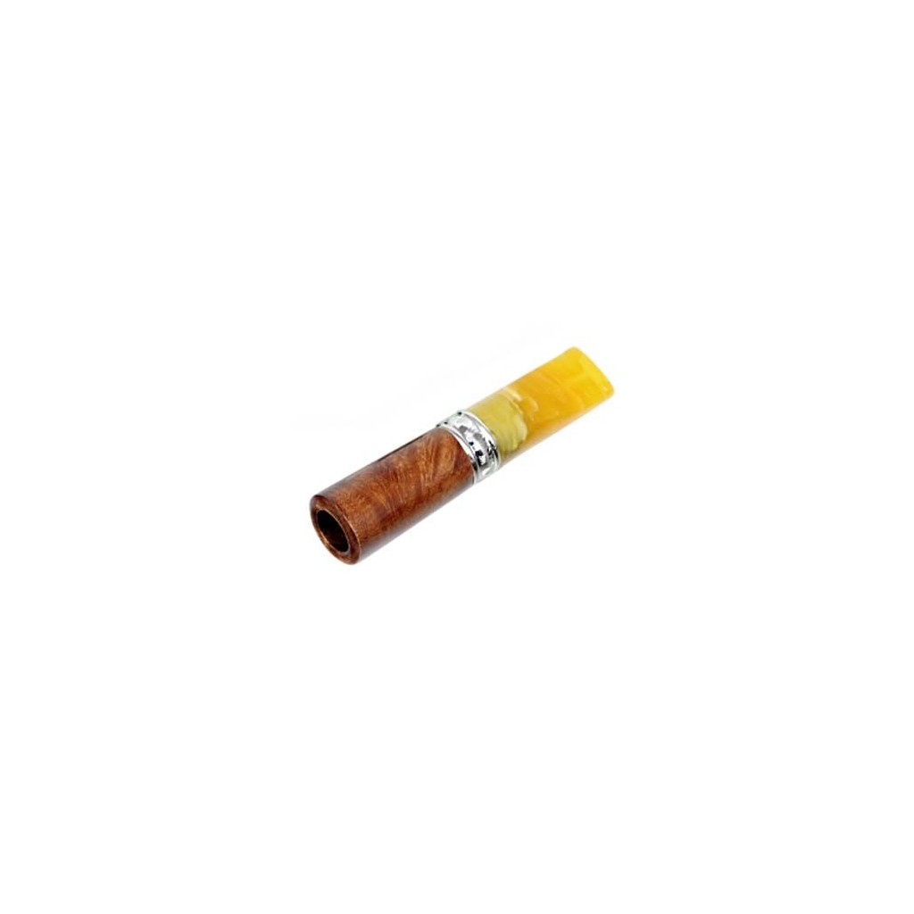 Metacrilado ambra y brezo boquila por cigarro toscano con filtro 9mm