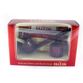 Falcon gift package, Straight brown stem and 2 bowls