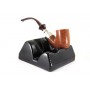 Savinelli “Sign“ Ceramic Pipe Stands for 2 pipes - Black