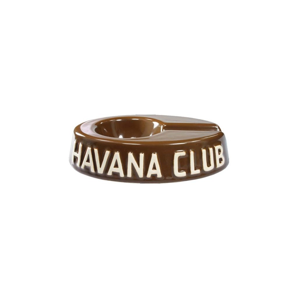 Posacenere da tavolo Havana Club “El Egoista“ in ceramica - Marrone Havana