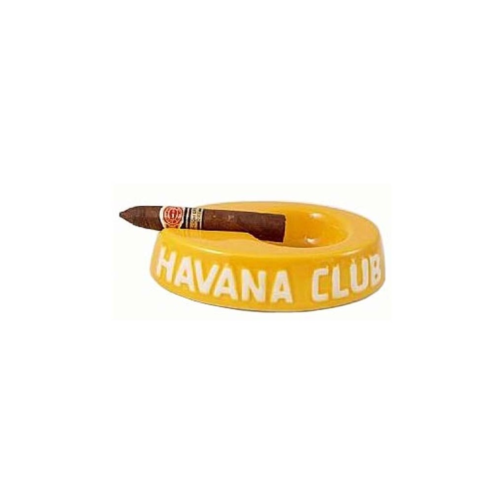 Havan Club “El Egoista“ ceramic cigar ashtray - Lime Yellow