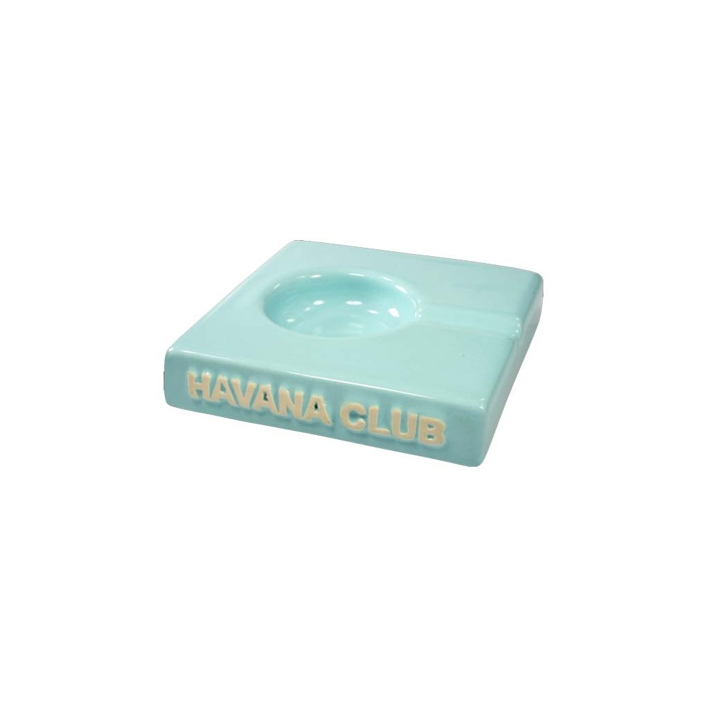 Havana Club “El Solito“ ceramic cigar ashtray - Carribean Blue