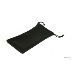 Black leather pipe pouch