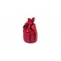 Bolsa en piel Savinelli para 4 pipas y accessorios - Rojo