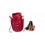 Bolsa en piel Savinelli para 4 pipas y accessorios - Rojo
