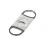 2 blades elliptic cigar cutter stainless steel with wood handles