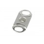 Cigar cutter 2 blades stainless steel satin & polished