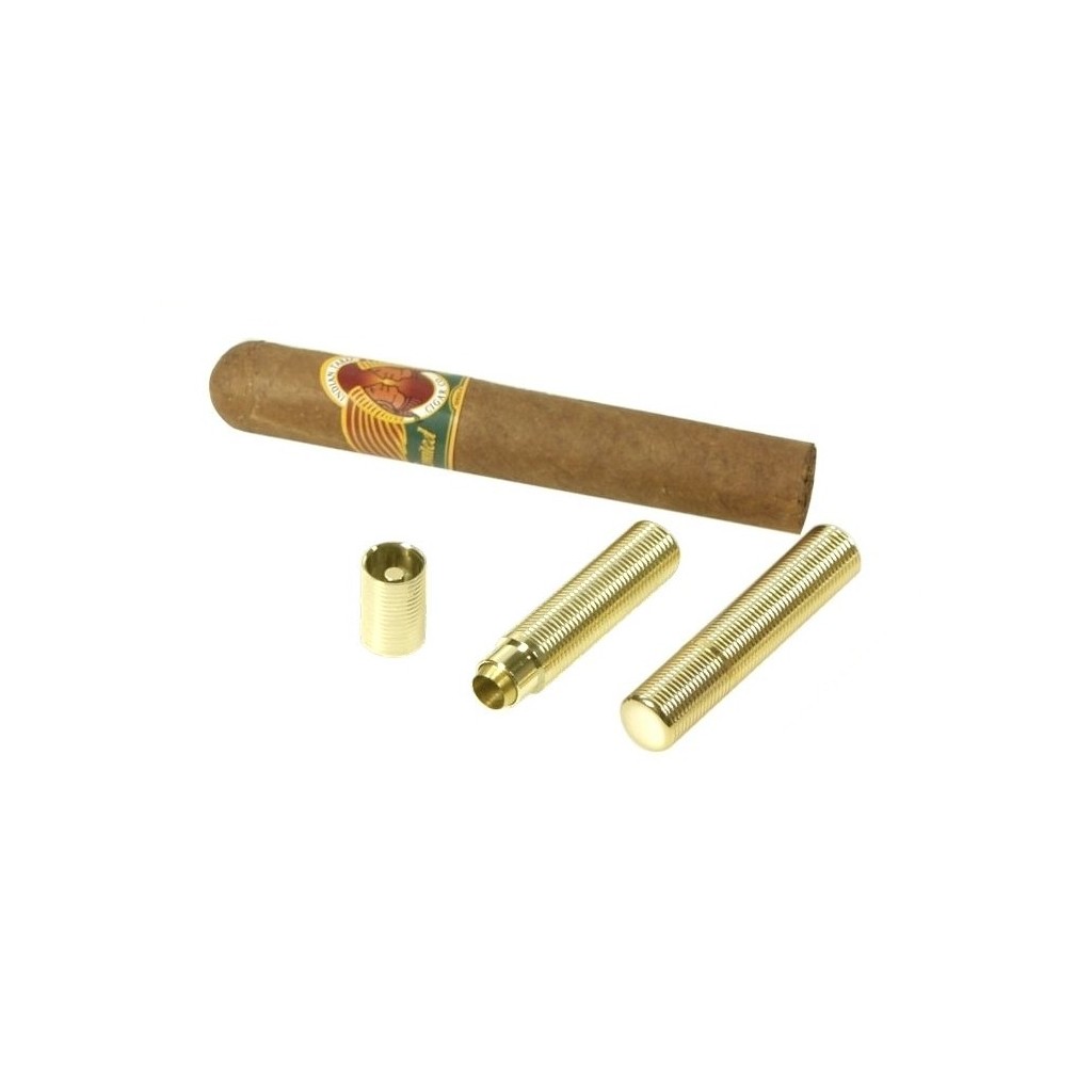 Cigar puncher “lipstick“ gold plated