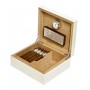 Humidor “Targhet“ white and black lacca