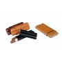 Leather cigar case for 2-3 Toro