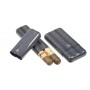 Carbon Fiber & Blue Titan cigar case for 2-3 cigars ring 60