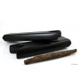 Leather sewn by hand cigar case for 2 Toscano - Black