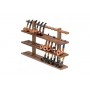 36 pipes wall rack in walnut