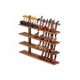 48 pipes wall rack in walnut