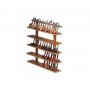 60 pipes wall rack in walnut