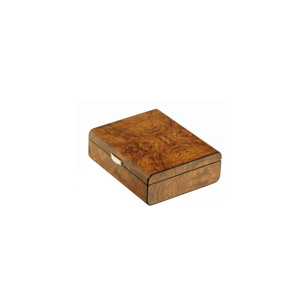 Humidor in Elm wood matt for 25 cigars